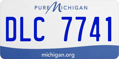MI license plate DLC7741