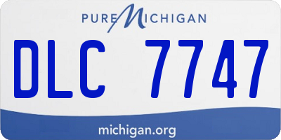 MI license plate DLC7747
