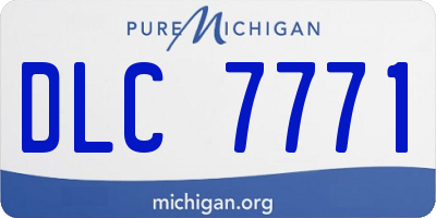 MI license plate DLC7771