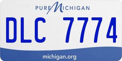 MI license plate DLC7774