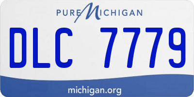 MI license plate DLC7779