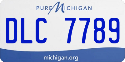 MI license plate DLC7789