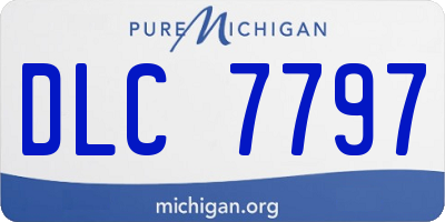 MI license plate DLC7797