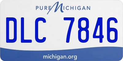 MI license plate DLC7846