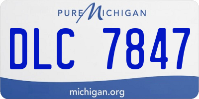 MI license plate DLC7847