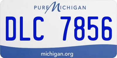MI license plate DLC7856