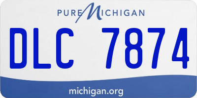 MI license plate DLC7874