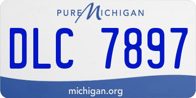 MI license plate DLC7897