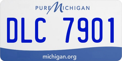 MI license plate DLC7901