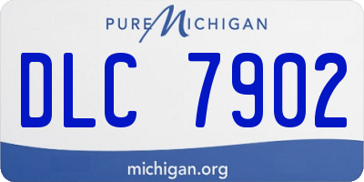 MI license plate DLC7902