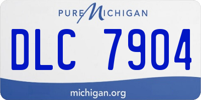 MI license plate DLC7904