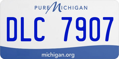 MI license plate DLC7907