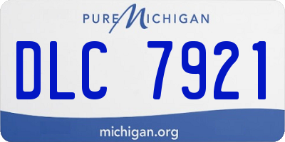 MI license plate DLC7921