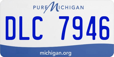 MI license plate DLC7946