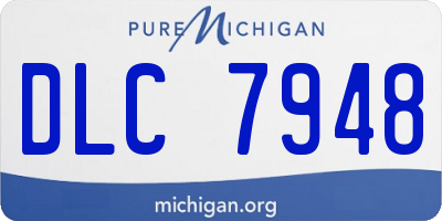 MI license plate DLC7948