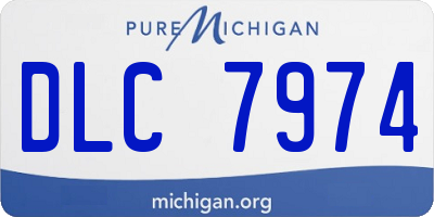 MI license plate DLC7974