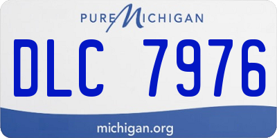 MI license plate DLC7976