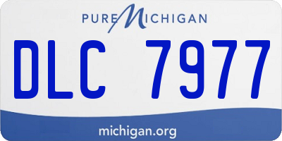 MI license plate DLC7977