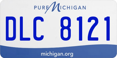 MI license plate DLC8121
