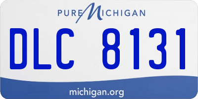 MI license plate DLC8131