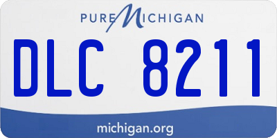 MI license plate DLC8211