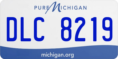 MI license plate DLC8219