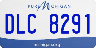 MI license plate DLC8291