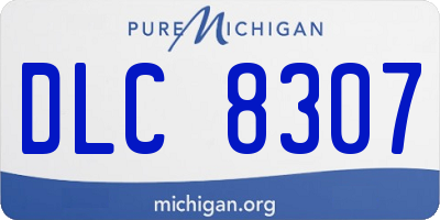 MI license plate DLC8307