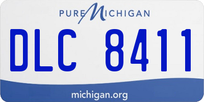 MI license plate DLC8411