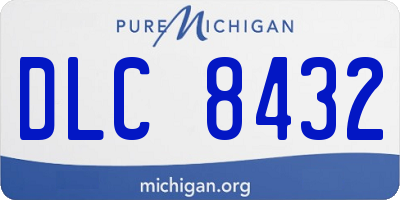 MI license plate DLC8432