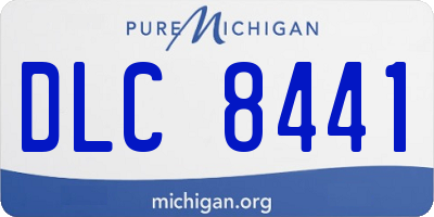 MI license plate DLC8441