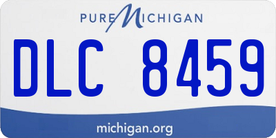 MI license plate DLC8459