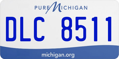 MI license plate DLC8511