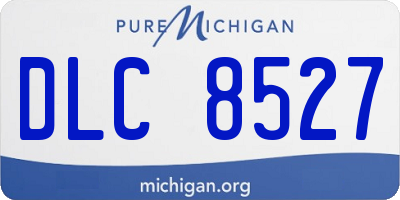 MI license plate DLC8527