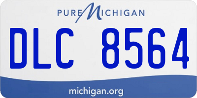 MI license plate DLC8564