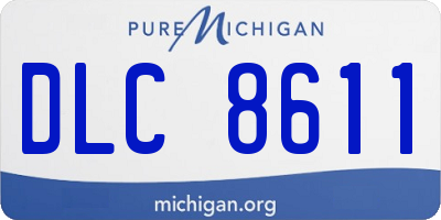 MI license plate DLC8611