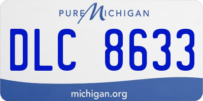 MI license plate DLC8633