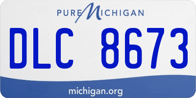MI license plate DLC8673