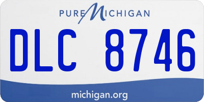 MI license plate DLC8746