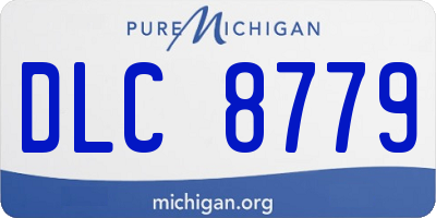 MI license plate DLC8779