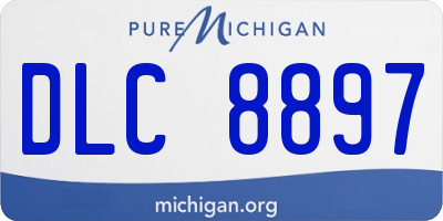 MI license plate DLC8897