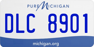 MI license plate DLC8901