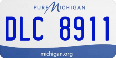 MI license plate DLC8911