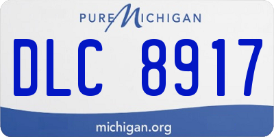 MI license plate DLC8917