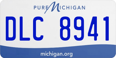 MI license plate DLC8941