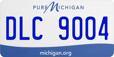 MI license plate DLC9004