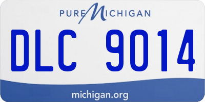 MI license plate DLC9014
