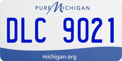 MI license plate DLC9021