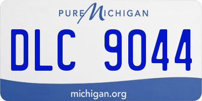 MI license plate DLC9044