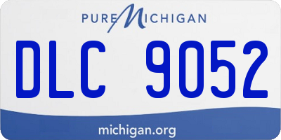 MI license plate DLC9052